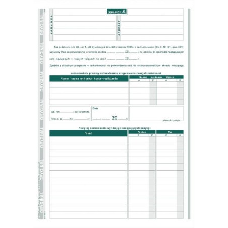 WZK Wezwanie do uzgodnienia sald kont A5 424-3 MiP